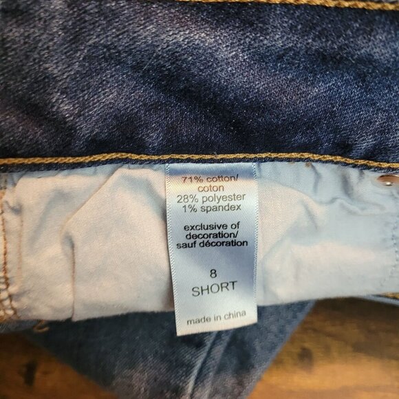 Maurices Jeans Womens 8 S Mid Rise Straight Medium Light Wash Stretch Denim - Picture 4 of 10